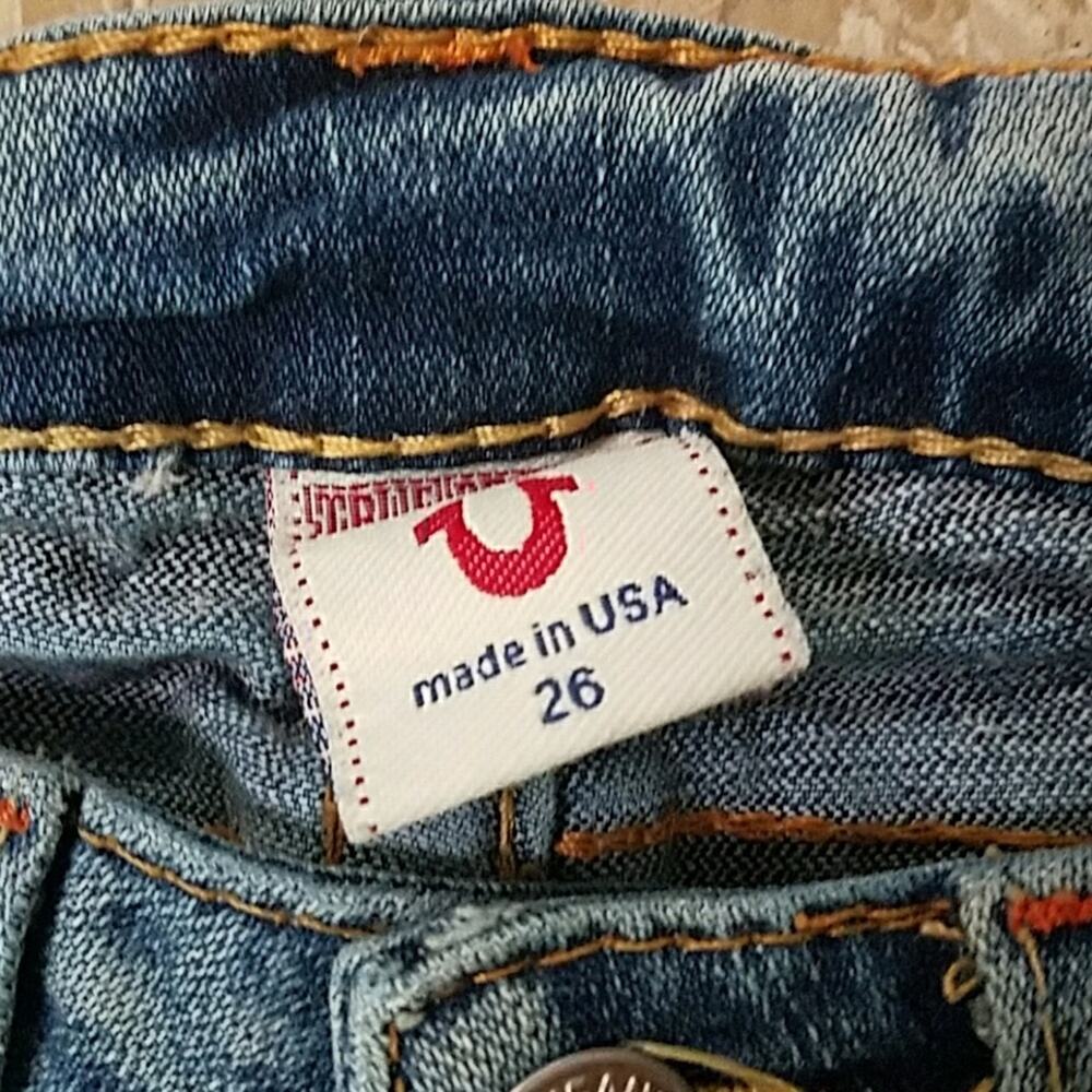vintage‎ True Religion size 26 Johnny jeans euc - Picture 3 of 6